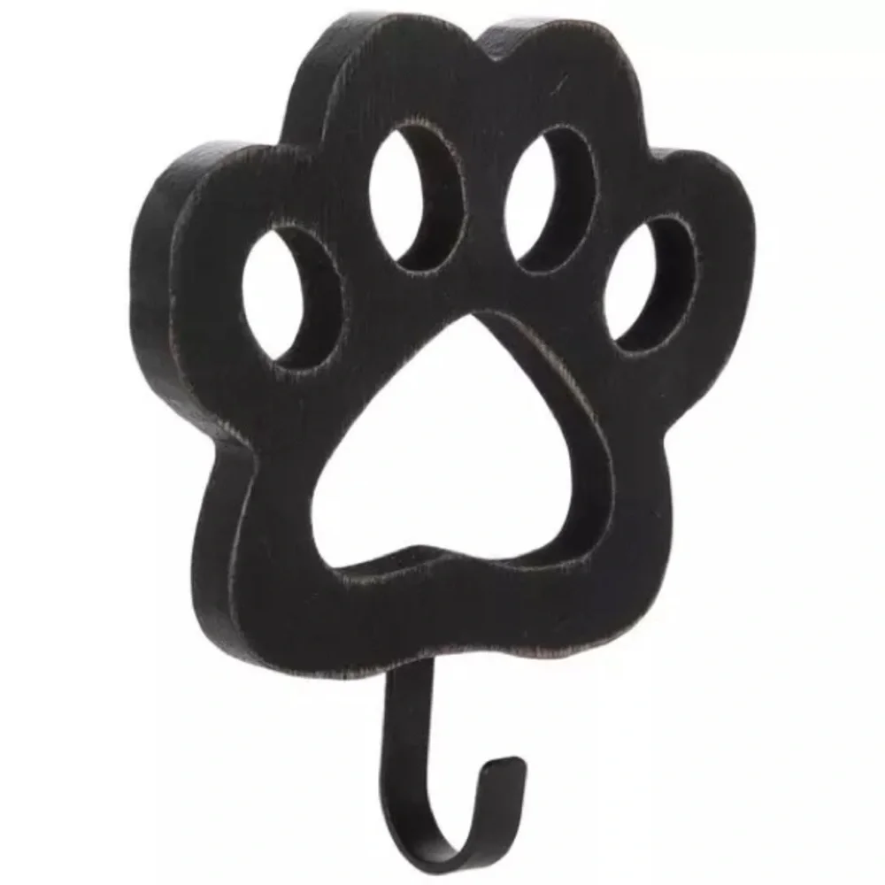 (3) Pawprint Wood Wall Hook
